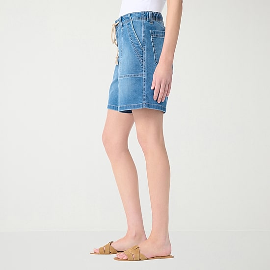 Gloria Vanderbilt Womens 7" Denim Short