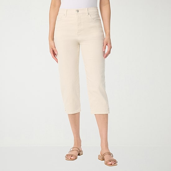 Gloria Vanderbilt Amanda Womens High Rise Capri Jean
