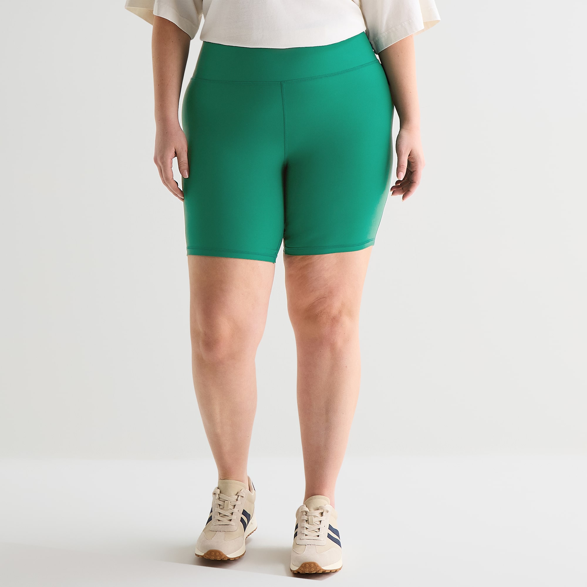 Xersion EverContour+ Womens 8" High Rise Plus Bike Short