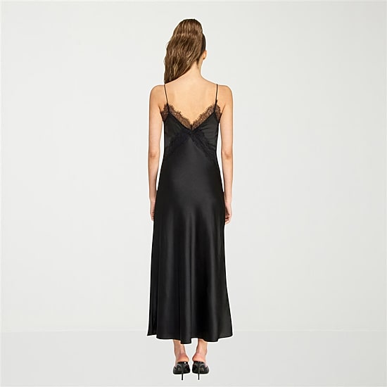 belle vie Womens Sleeveless Midi Slip Dress