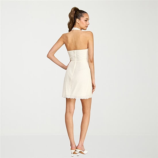 belle vie Womens Sleeveless Halter Dress