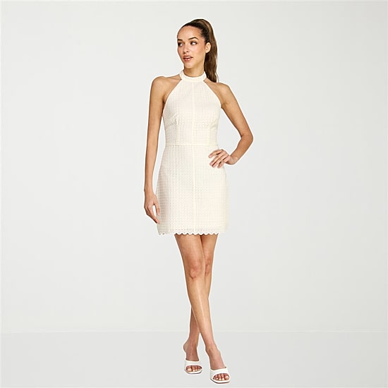 belle vie Womens Sleeveless Halter Dress