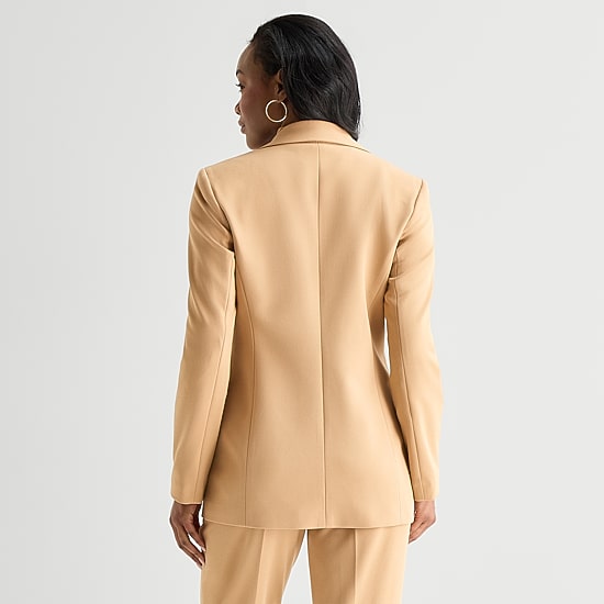 Black Label by Evan-Picone Womens Classic Fit Double Breasted Suit Jacket
