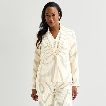 Black Label by Evan-Picone Womens Classic Fit Suit Jacket, Color