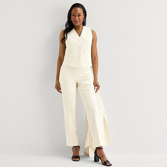 Black Label by Evan-Picone Womens Classic Fit Straight Suit Pant