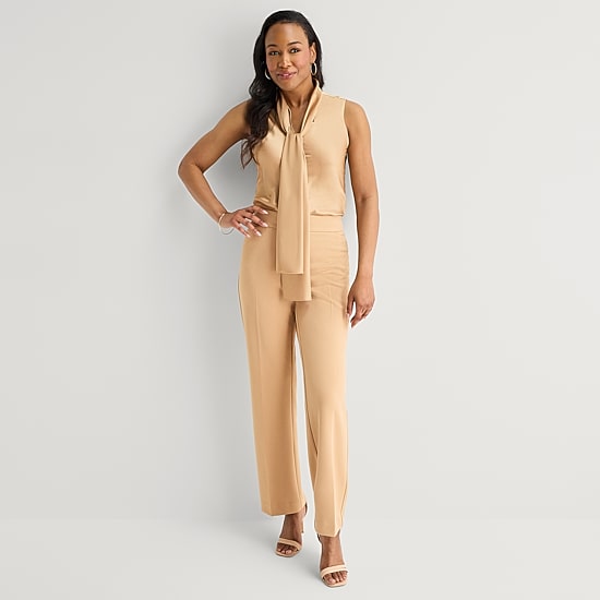 Black Label by Evan-Picone Womens Classic Fit Straight Suit Pant