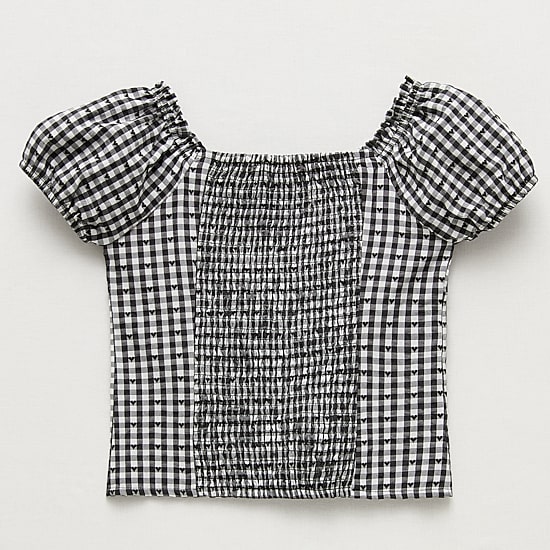 Eyeshadow Big Kid Girls Square Neck Short Sleeve Babydoll Top
