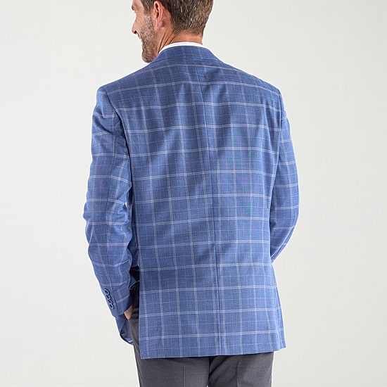 Steve Harvey Mens Plaid Regular Fit Sport Coat