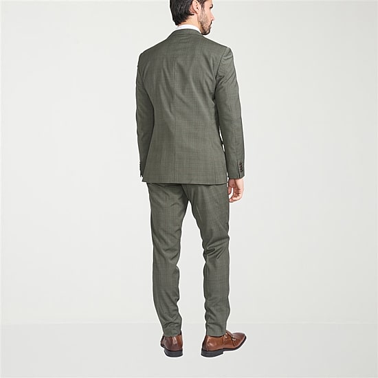 CRICKETEER™ Mens Windowpane Stretch Fabric 2-pc. Suit Set