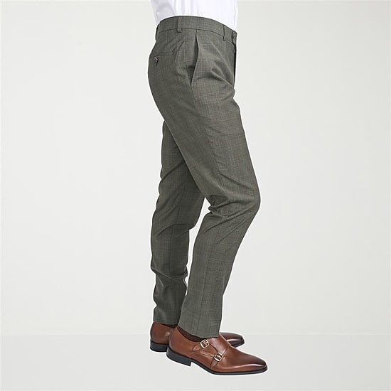 CRICKETEER™ Mens Windowpane Stretch Fabric 2-pc. Suit Set