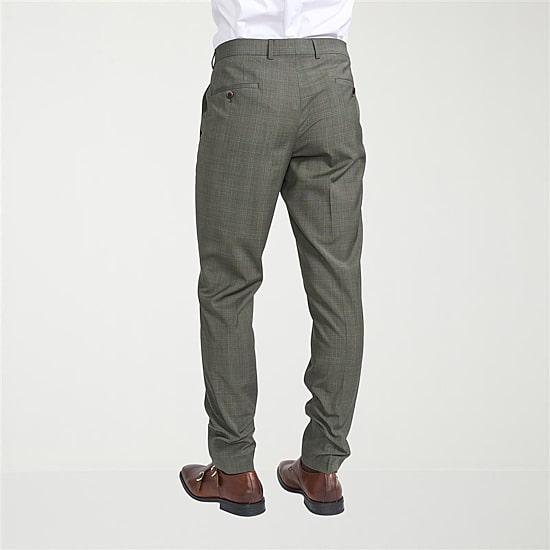 CRICKETEER™ Mens Windowpane Stretch Fabric 2-pc. Suit Set
