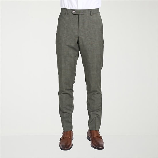 CRICKETEER™ Mens Windowpane Stretch Fabric 2-pc. Suit Set
