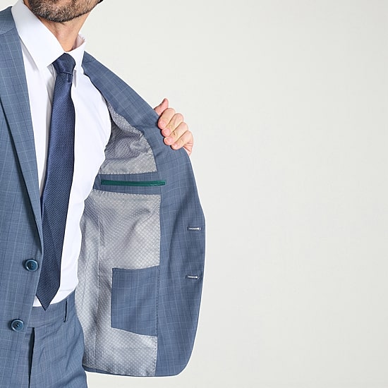 CRICKETEER™ Mens Plaid Stretch Fabric 2-pc. Suit Set
