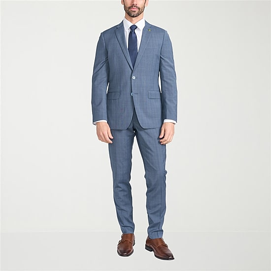 CRICKETEER™ Mens Plaid Stretch Fabric 2-pc. Suit Set