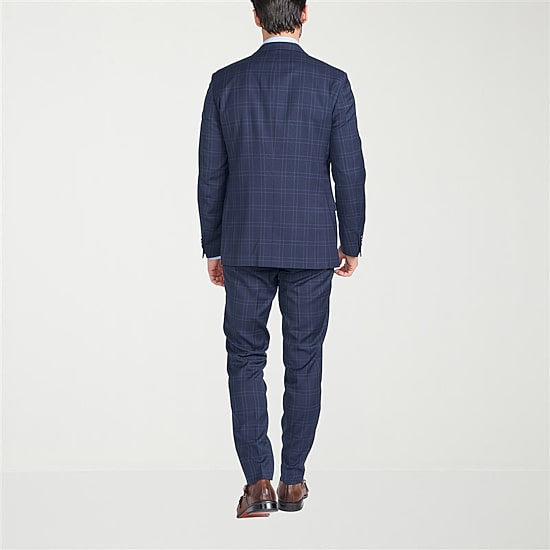 CRICKETEER™ Mens Windowpane Stretch Fabric 2-pc. Suit Set