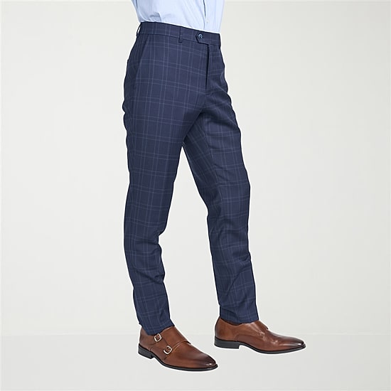 CRICKETEER™ Mens Windowpane Stretch Fabric 2-pc. Suit Set