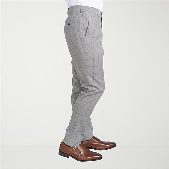 CRICKETEER™ Mens Windowpane Stretch Fabric 2-pc. Suit Set