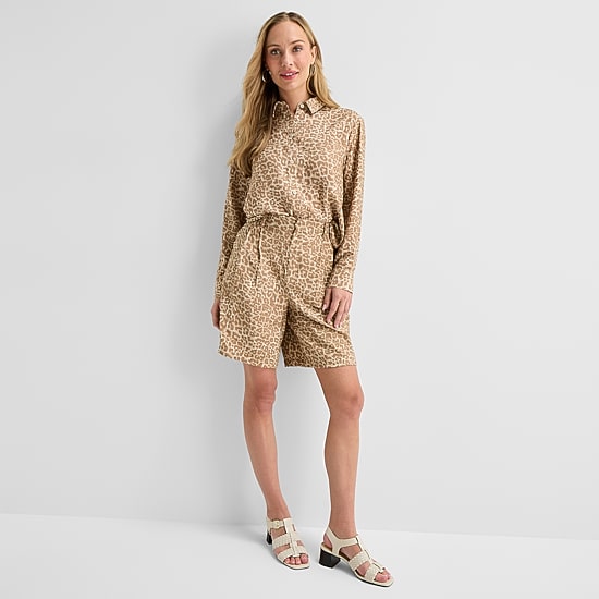 Liz Claiborne Womens Long Sleeve Blouse