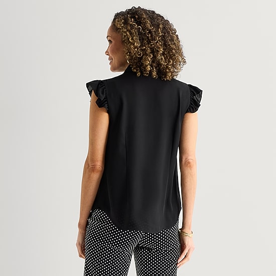 Liz Claiborne Womens Sleeveless Blouse
