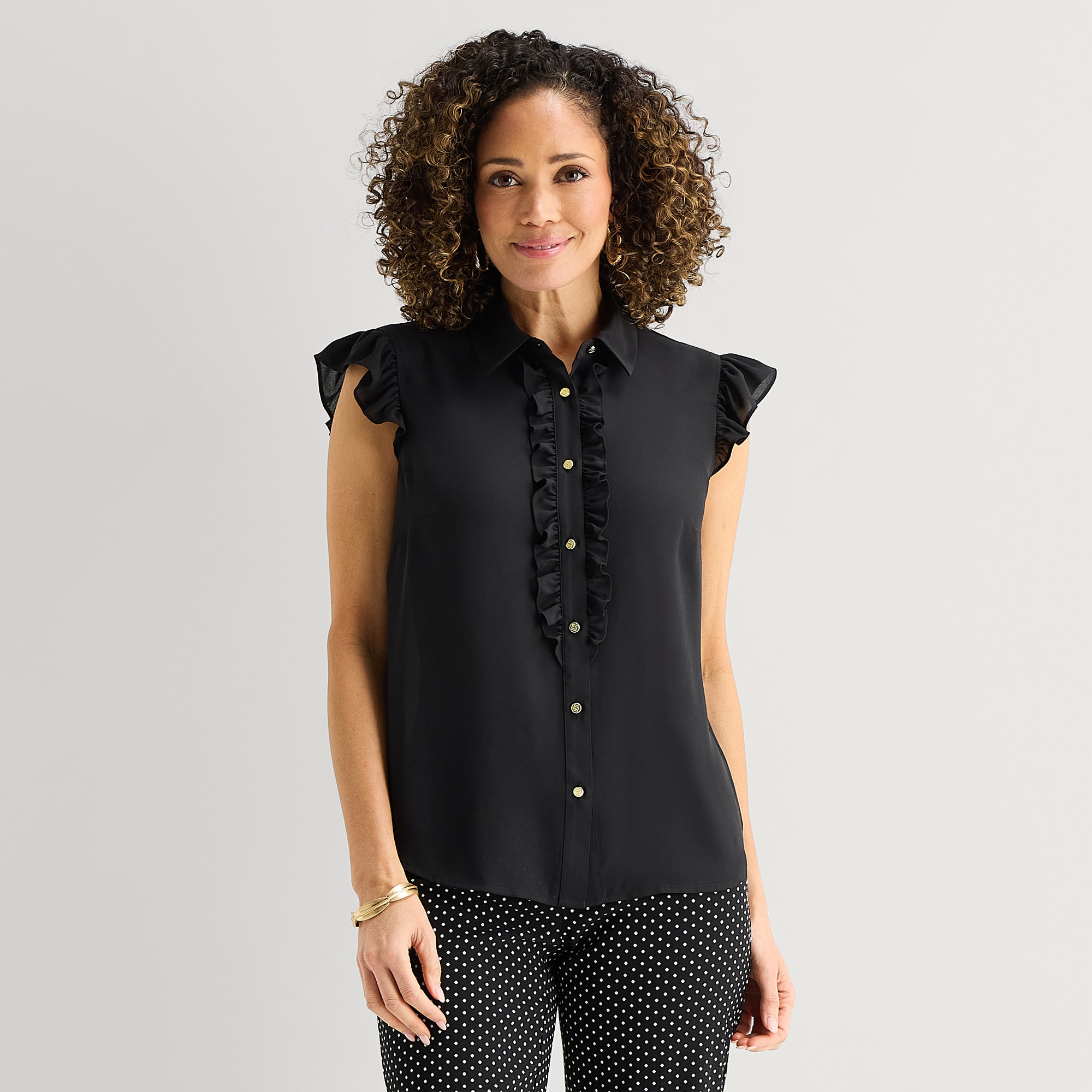 Liz Claiborne Womens Sleeveless Blouse
