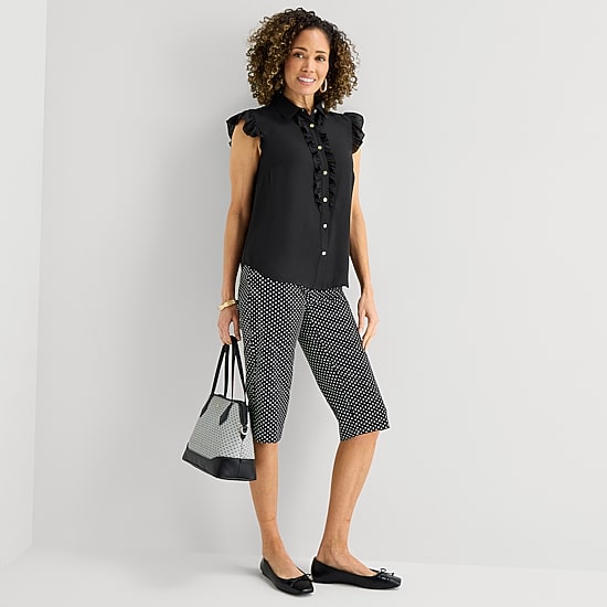 Liz Claiborne Womens Sleeveless Blouse