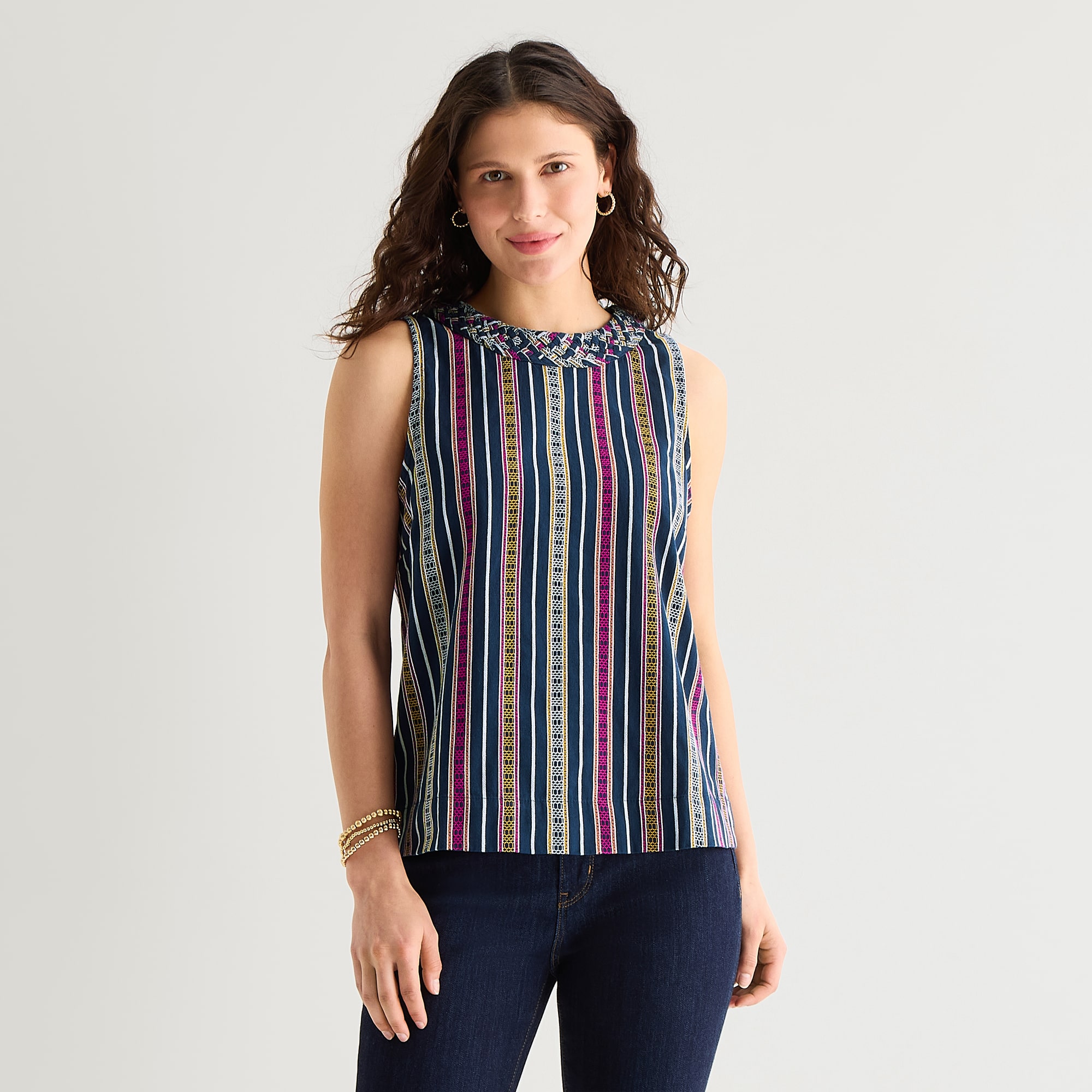 St. John's Bay Womens Sleeveless Blouse