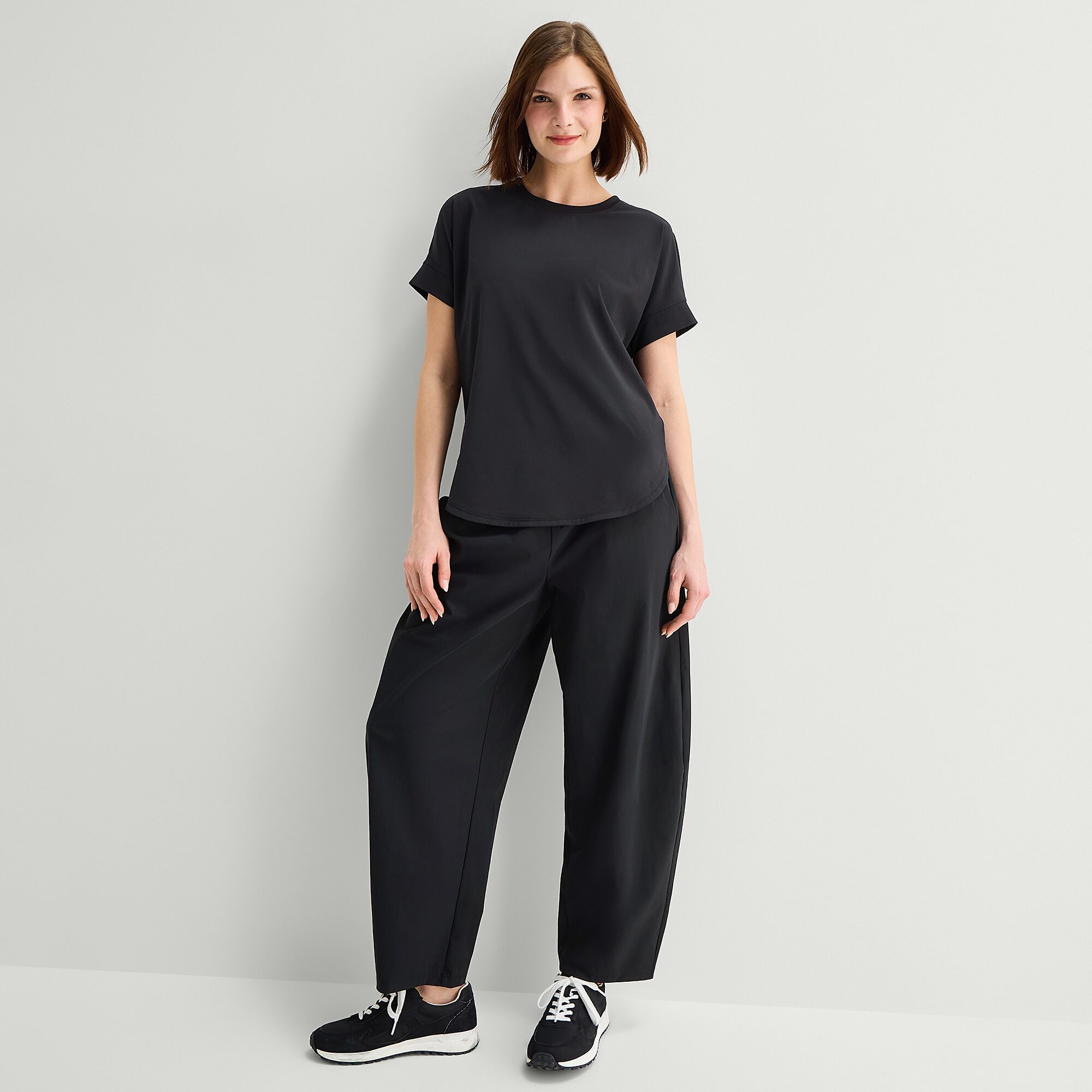 Stylus Woven Dolman Sleeve T-Shirt