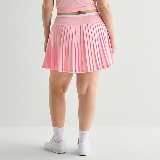 Xersion Pleated Womens 5" High Rise Plus Skort