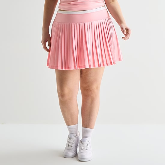 Xersion Pleated Womens 5" High Rise Plus Skort