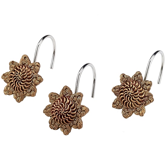 Avanti® Braided Medallion Shower Curtain Hooks