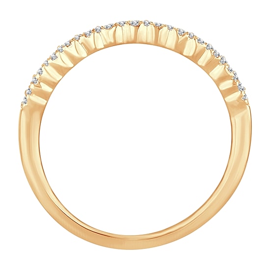Womens 1/2 CT. T.W. Natural White Diamond 10K Gold Anniversary Wedding Band