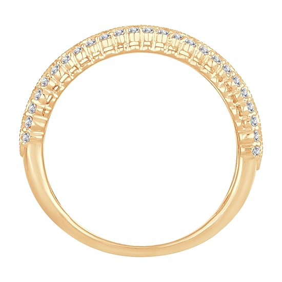 Womens 1 CT. T.W. Natural White Diamond 10K Gold Anniversary Band