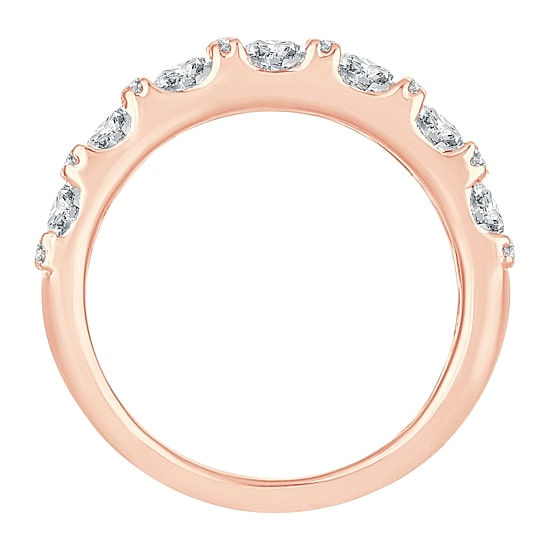Womens 2 CT. T.W. Natural White Diamond 10K Gold Anniversary Wedding Band