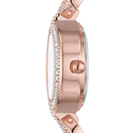 Geneva Womens Crystal Accent Rose Goldtone 2-pc. Watch Boxed Set Fmdjset059