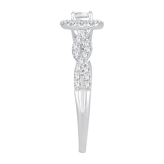 Womens 1/2 CT. T.W. Natural White Diamond 10K Gold Engagement Ring
