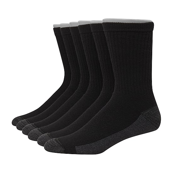 Hanes® Men's Ultimate 6-Pack Ultra Cushion Crew Socks