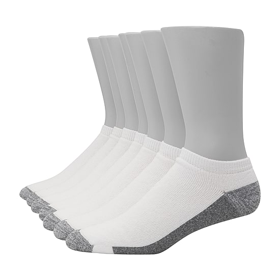 Hanes Ultimate Bonus Pack Mens Multi-Pack 7 Pair Low Cut Socks