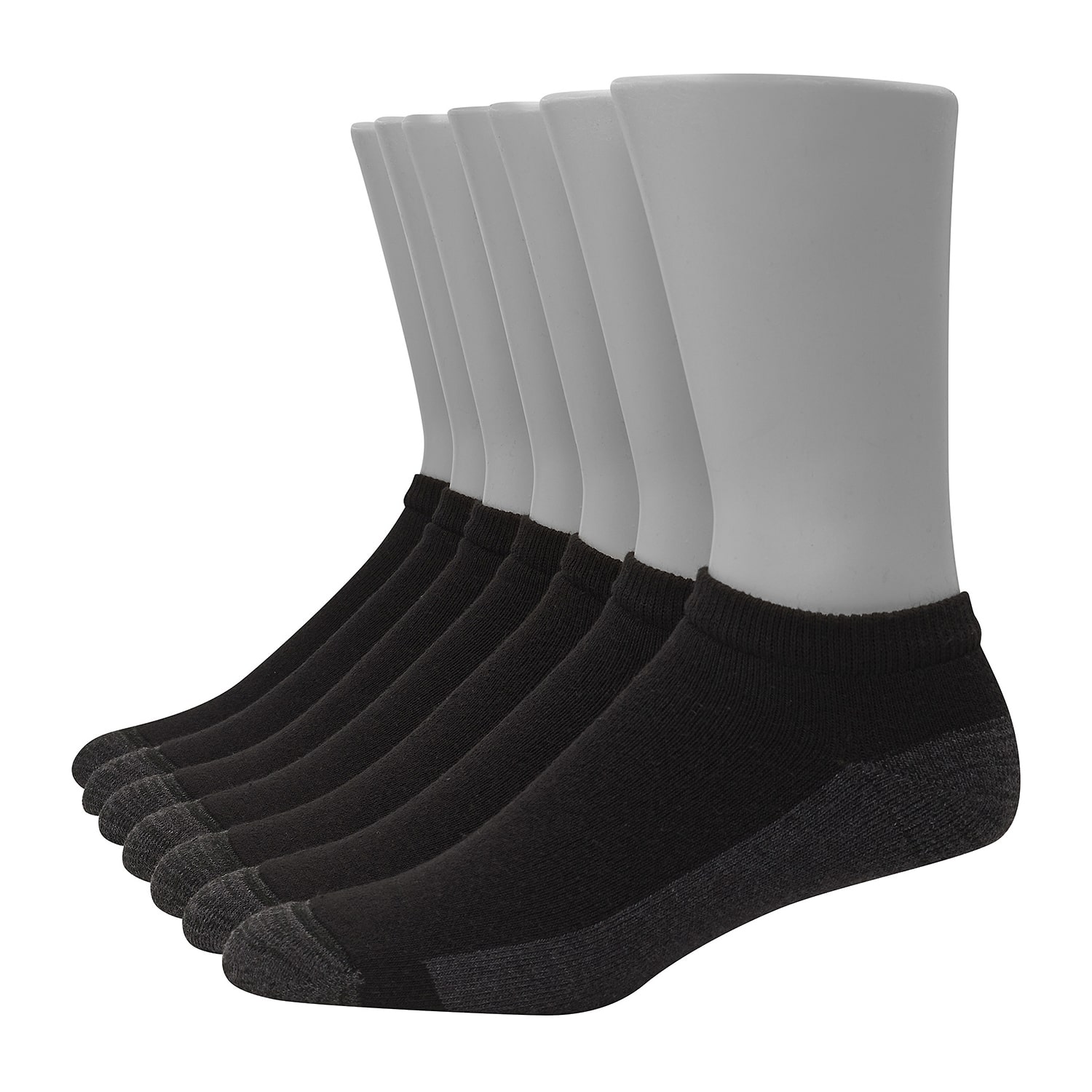 Hanes Ultimate Bonus Pack Mens Multi-Pack 7 Pair Low Cut Socks