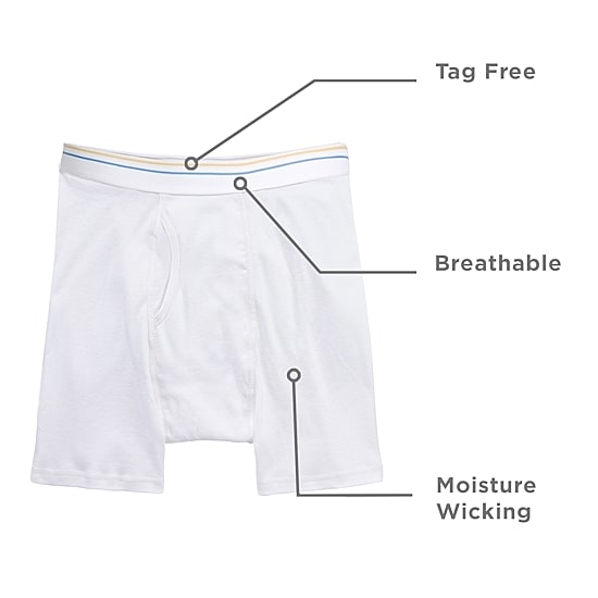 Stafford Dry + Cool Breathable Mesh Mens 4 Pack Boxer Briefs 302860