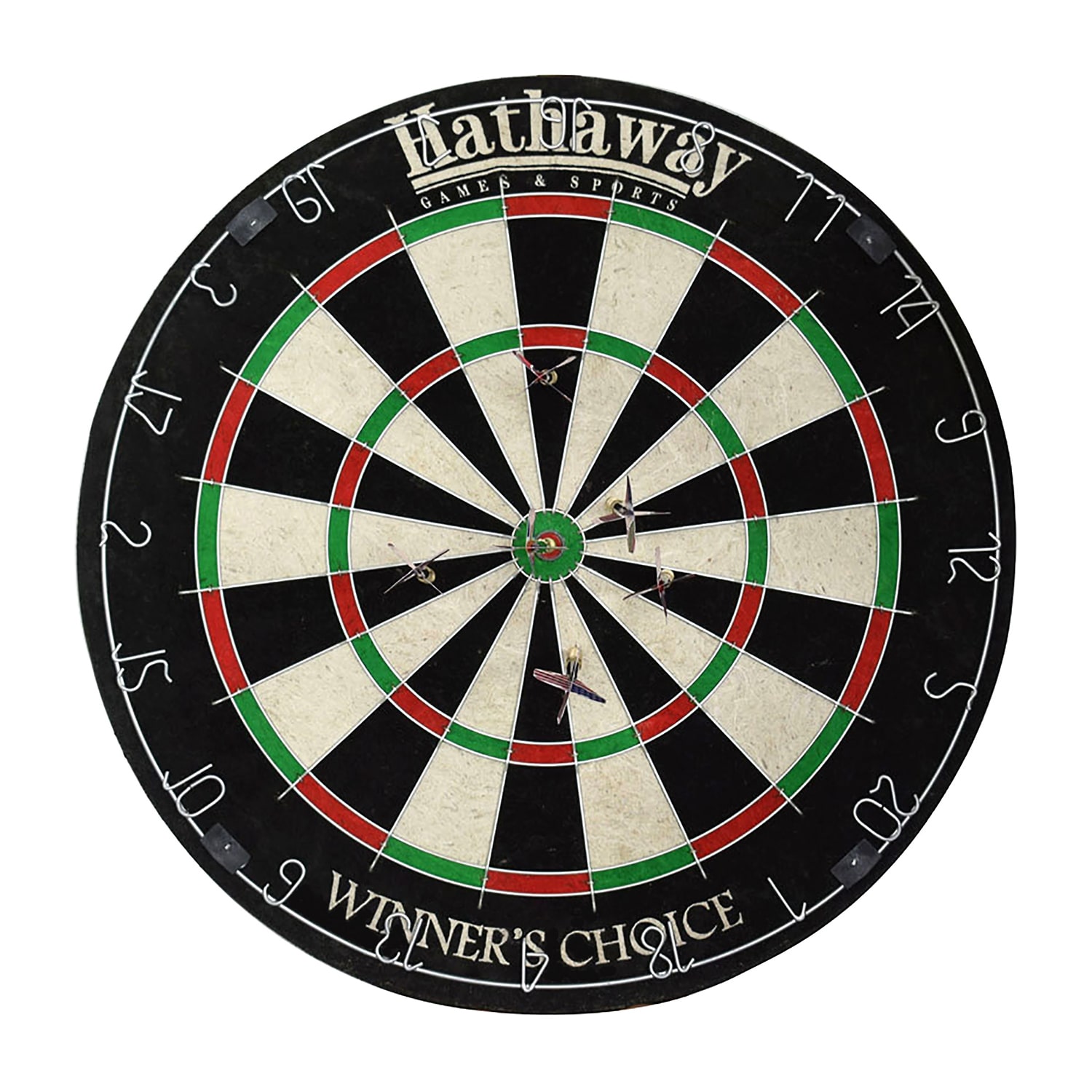 Hathaway Winners Choice 18-In Sisal Fiber Bristle Dartboard