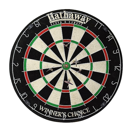 Hathaway Winners Choice 18-In Sisal Fiber Bristle Dartboard