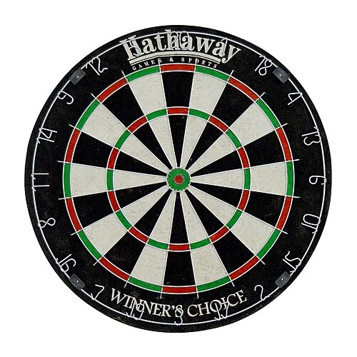 Hathaway Winners Choice 18-In Sisal Fiber Bristle Dartboard, One Size, Multiple Colors