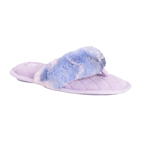 Muk Luks Womens Memory Foam Slip-On Slippers