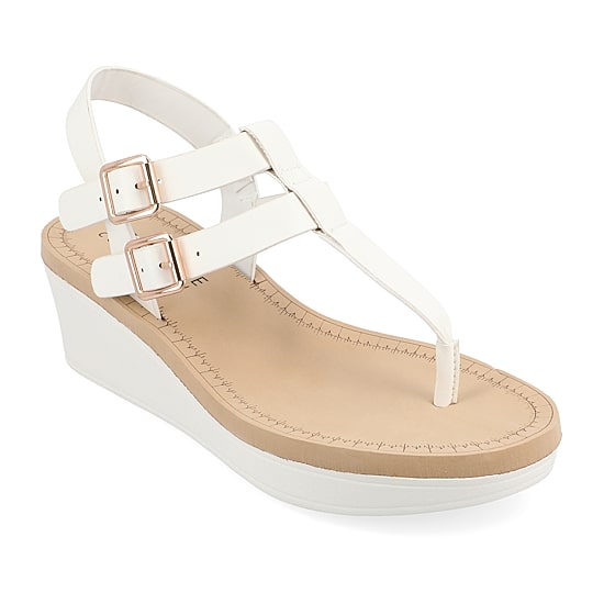 Journee Collection Womens Bianca Wedge Sandals
