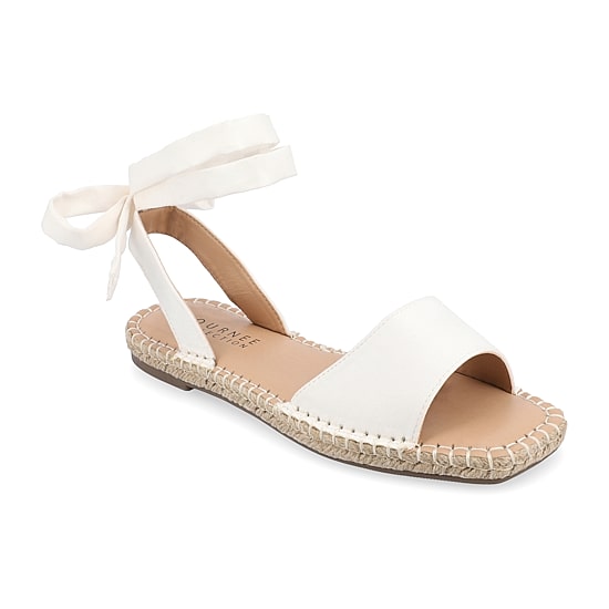 Journee Collection Womens Emelie Ankle Strap Flat Sandals