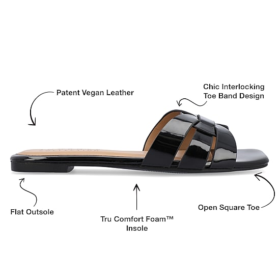 Journee Collection Womens Arrina Flat Sandals
