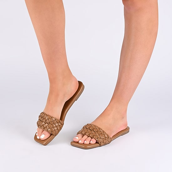 Journee Collection Womens Sawyerr Slide Sandals