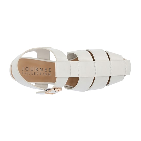 Journee Collection Womens Cailinna Ankle Strap Flat Sandals