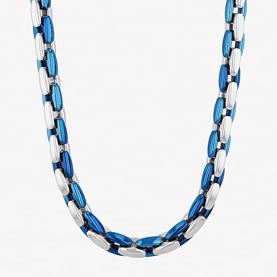 Mens Stainless Steel 24 Inch Link Chain Necklace