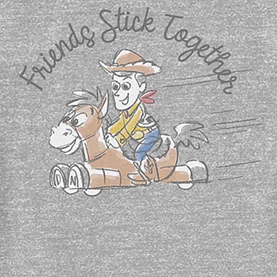 Disney Collection Toddler Unisex Crew Neck Short Sleeve Regular Fit Woody Toy Story Graphic T-Shirt